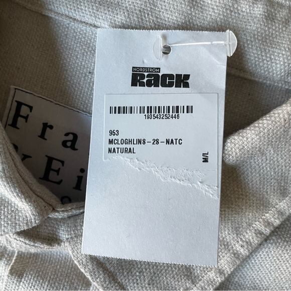 NWT New Frank & Eileen Mcloghlin Utility Shacket in Natural Size M/L - Picture 7 of 10